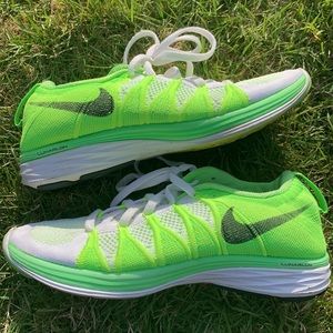 Nike Flyknit Lunar 2 Lunarlon Neon Green Sz. 7.5
